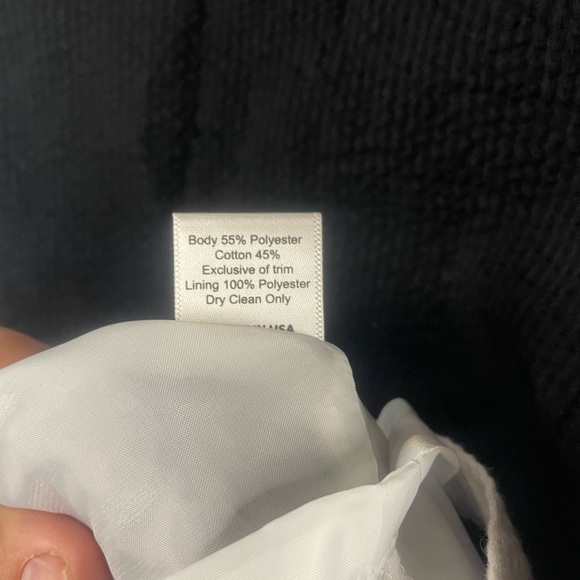 Lauren James searsucker dress, black with white trim and a scoop back. So cute! - Picture 5 of 5